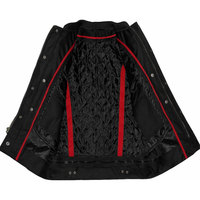 Blouson Bomber en Jean et Cuir de Vachette Écologique pour Homme, Col Rabattu, Fermeture Éclair, Style Moto Biker, Manches Classiques, Couleur Unie