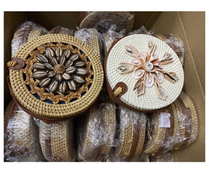 Bolso de playa de ratán bordado Vintage de alta calidad, cremallera multicolor para fiestas de boda de mujer, moda diaria para verano e invierno - Product Image 3