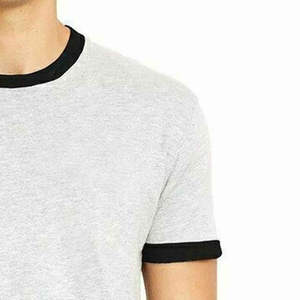 Camisetas personalizadas al por mayor para hombre, de algodón 100%, con estampado de alto gramaje, cuello redondo, lisas, con pedrería - Product Image 6