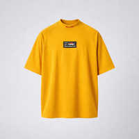 T-shirt surdimensionné violet foncé 100% coton Streetwear Hip Hop Impression graphique vierge Logo personnalisé Logo brodé T-shirts pour hommes