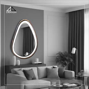 Ce miroir est un choix luxueux, nécessitant peu d'entretien et respectueux de l'environnement pour une décoration intérieure moderne et minimaliste. - Product Image 3