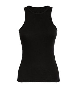 Haut sans manches côtelé pour femme grande taille, col rond, couleur unie, coton respirant de haute qualité, tenue décontractée, logo personnalisé - Product Image 5
