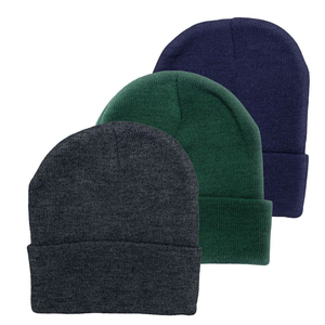 OEM White Knit Beanie Hat Ribbed <b>Winter</b> <b>Cap</b> Women Men Soft Warm Stretch Plain Skull <b>Cap</b> Wholesale Supplier - Product Image 2