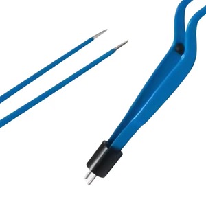 Pinzas Bipolares Neuroquirúrgicas Medasra Instruments ES-123, Tipo Bayoneta Hardy, Anguladas, 21.6 cm, Punta de 1.0 mm, Reutilizables, de Acero Inoxidable - Product Image 3