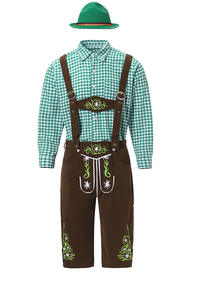 Costume bavarois en cuir de haute qualité pour hommes avec logo personnalisé, service OEM, cuir véritable, costume traditionnel allemand pour l'Oktoberfest - Product Image 6