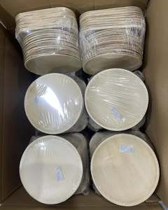 Palm Leaf <b>Disposable</b> <b>Plate</b> Bowl Spoon Set Biodegradable Dinnerware Rectangular Meal Tray for Restaurant Home Use - Product Image 3