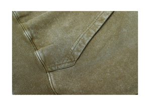 Winter new arrival acid washed <b>hoodie</b> black Streetstyle acid wash <b>hoodie</b> Vintage green 350gsm French terry <b>hoodie</b> - Product Image 2