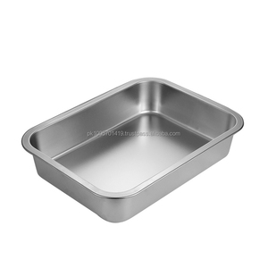Plateau de désinfection de laboratoire pour instruments chirurgicaux, en acier inoxydable 304, avec couvercle carré, taille personnalisée, usage hospitalier, SWISHER CE - Product Image 5