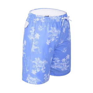 Shorts décontractés pour homme en toile de polyester noire à séchage rapide avec cordon de serrage, logo frontal, respirants, taille mi-haute - Product Image 2