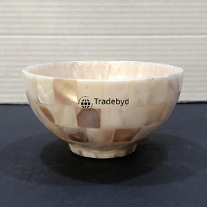 Cuenco Decorativo de Lujo Hecho a Mano con Incrustaciones de Madreperla, Adorno para el Hogar, Tradebyd - Product Image 1