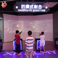 Équipement de jeu de divertissement : Simulateur de tir laser multijoueur immersif en intérieur avec écran de tir