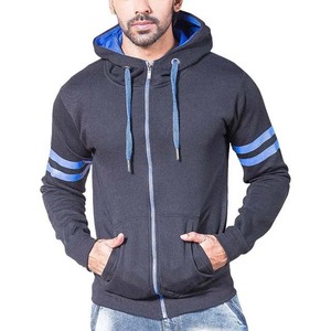 Sweat-shirt à capuche en polaire pour homme, chaud et confortable, à manches longues, avec poignets côtelés et poche kangourou, pour l'automne et l'hiver - Product Image 2