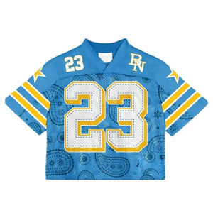 Camiseta de Fútbol Americano Retro Estilo Urbano, Venta al Por Mayor de Fábrica, Camiseta de Rugby Personalizada, Sublimada, de Poliéster - Product Image 4