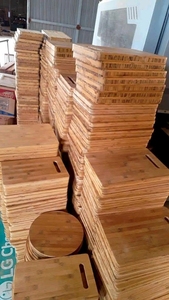 เขียงไม้ไผ่เรียบสำหรับเตรียมในครัว - Product Image 4