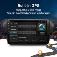 Lecteur DVD de voiture Android Jiawell 9 pouces, GPS, FM, musique, vidéo, Carplay, Wifi, écran IPS, autoradio, stéréo de voiture pour Skoda Super 2015-2019