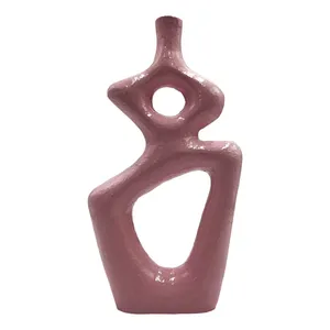 Jarrón de Flores Ecológico de Hierro de Lujo, Estilo Costero, Moderno, Decorativo, Centro de Mesa para Entrada, Venta al Por Mayor ZAHID - Product Image 3