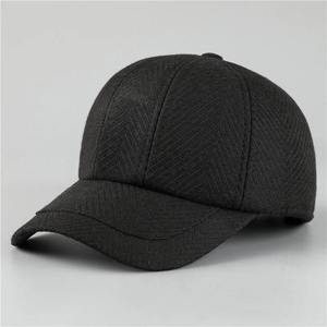 Unisex Wool Baseball <b>Cap</b> <b>Winter</b> Casual Hat 56-58CM Adjustable Fit Adult Size Gray Textured Fabric - Product Image 5