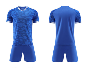 Custom Soccer Uniforms Sublimated Football Jerseys Shorts Team Kits 100% Polyester Breathable Windproof Private <b>Label</b> - Product Image 2