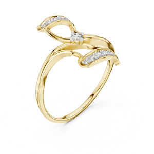 Bague en or blanc 14 carats avec diamant rond cultivé en laboratoire pour femmes |   Vêtements de fiançailles |   Nouveau diamant cultivé - Product Image 5