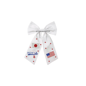 Lazo para el pelo con cuentas Little Firecracker, hecho a mano, accesorio de moda para el cabello, pinza de cocodrilo para la celebración del 4 de julio, lazo con cuentas - Product Image 2