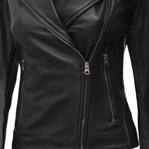 Veste en cuir tendance pour femmes, tissée, légère, imperméable, de qualité supérieure, élégante, look tendance au quotidien, personnalisable - Product Image 4