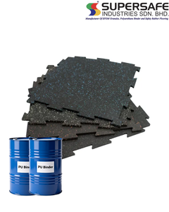 Supersafe PU Binder <b>Polyurethane</b> Adhesive Glue for Bonding Mixing with EPDM <b>Rubber</b> Granules-UV Resistant Eco-Friendly 200kg Drum - Product Image 1