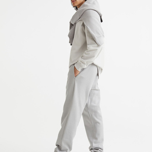 Silk Screen Printed Quick Dry Athletic <b>Trousers</b> & Warm Sweat Pants for <b>Men</b> Winter Use 100% Cotton <b>Elastic</b> Waist - Product Image 2