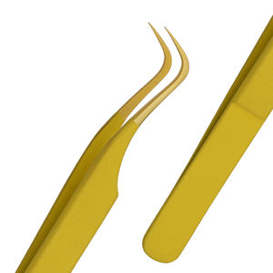 Pince à épiler pour cils Stahlmann Pro, professionnelle, de haute qualité, avec logo personnalisé, en acier inoxydable, lisse, dentelée, fine, durable, prise en main parfaite - Product Image 2