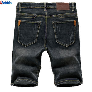 Shorts en jean pour hommes personnalisés, style streetwear d'été, coupe slim, droite et skinny, pour hommes - Product Image 5