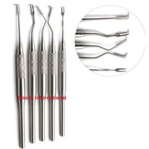 เครื่องมือถอนเนื้อเยื่อฟันแบบแมนนวล BISONS ทำจากเหล็กกล้าไร้สนิมแบบด้าน ใช้ซ้ำได้สำหรับการผ่าตัด - Product Image 1