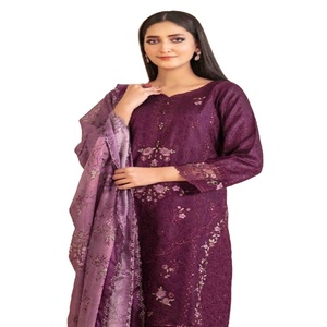 Traje Indio-Pakistaní Elegante y Cómodo para Mujer, Diseño ZALIKA, Bordado, Viscosa, Salwar Kameez, Tawakkal Vol, Conjunto Kurta - Product Image 1