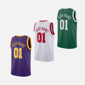 Maillot de basket rétro personnalisé brodé vintage pour hommes, fabrication OEM, vente en gros - Product Image 5