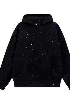 Sudadera con Capucha de Invierno para Hombre con Pedrería OEM Partner - Forro Polar de Poliéster/Algodón, Ajuste Holgado, Estilo Oversize, Casual, Streetwear, Digital Quick - Product Image 6