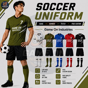 ชุดฟุตบอลคุณภาพสูงปี 2026 พร้อมตัวเลือกโลโก้ทีมแบบกำหนดเอง พิมพ์ลายแบบ Sublimation รับผลิตแบบ OEM & ODM ชุดกีฬาระบายอากาศได้ดี - Product Image 3