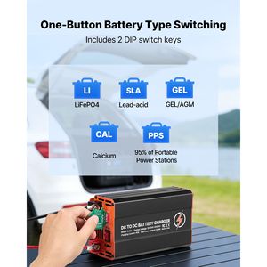 Estaciones de Energía Portátiles de 520W, Cargador de Batería de CC a CC, Cargador de Alternador de 40A, Carga Rápida, Compatible con LiFePO - Product Image 5