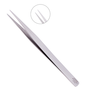 Pinzas de Precisión de Acero Inoxidable para Extensiones de Pestañas - Uso Profesional, Puntas Duraderas de 10 mm para Pestañas Clásicas y de Volumen - Product Image 5