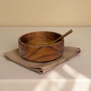 Handcrafted Natural Wood Bowl For Salad Pasta Fruit Serving Eco Friendly Kitchen Dining Accessories - Product Image 4