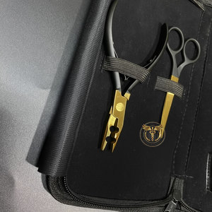 Professional Gold Hair Extension Tools <b>Set</b> – Stainless Steel Plier Kit with Cutting Scissors <b>Razor</b> & Crochet Needle for Salon - Product Image 2