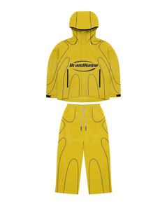 Chaqueta y Pantalón Deportivos Estampados de Alta Calidad con Logotipo Digital, Líneas Reflectantes de Malla, Cortavientos, Ecológicos, de Secado Rápido, 100% - Product Image 4