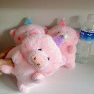 Jouets en peluche cochon rose mignon de 8 pouces de bonne qualité pour machine à griffes, cadeaux de mariage Kawaii - Product Image 3