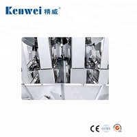 Machine automatique de conditionnement de chips et snacks en sachets/sacs, avec peseuse multi-têtes 10 têtes, pour film/feuille d'emballage, multifonction