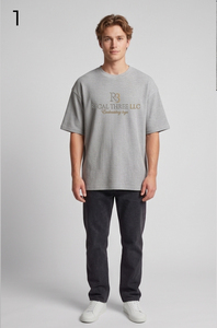 T-shirt gaufré brodé Regal Three LLC pour homme, à manches courtes, coupe coupe-vent - Product Image 5