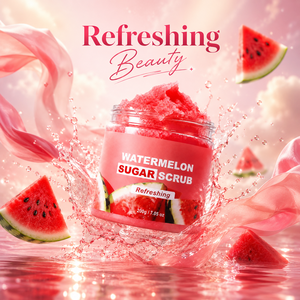 Bulk Organic Natural Sugar Glycerin <b>Body</b> <b>Scrub</b> Custom Logo Watermelon Exfoliating <b>Body</b> Polish Summer Skin Care Whitening - Product Image 2