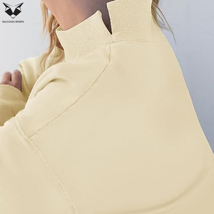 Women <b>Mock</b> <b>Neck</b> Sweatshirt Oversized Pullover Long Sleeve Fleece Warm Casual Streetwear Autumn Winter Fashion <b>Top</b> - Product Image 3