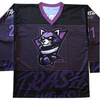 Maillot de hockey sur glace Rick Rollers, impression sublimée, col en V, manches longues, noir et vert, design à motifs, unisexe, adulte