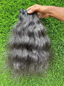 Extensiones de Cabello Virgen Indio 100% Natural de Primera Calidad, 20'', Rizado, de un Solo Donante, con Doble Trama Cosida a Máquina, Venta al Por Mayor - Product Image 2