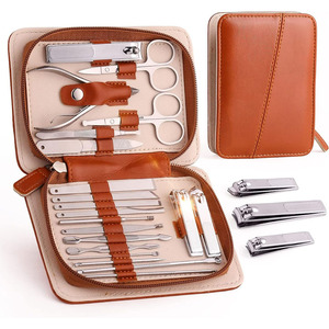 Kit de manucure multi-pièces en acier inoxydable avec outils de soin des ongles de précision, kit professionnel de soin des ongles avec coupe-ongles et ciseaux - Product Image 6