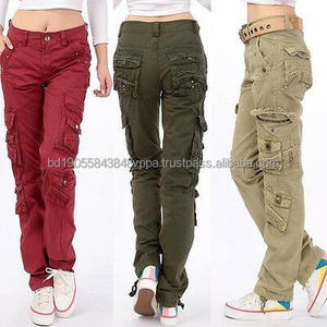 Pantalons larges pour femmes, joggings, pantalons de survêtement confortables standard, décontractés, grande taille, 6 poches cargo, streetwear, pantalons en velours côtelé pleine longueur - Product Image 4