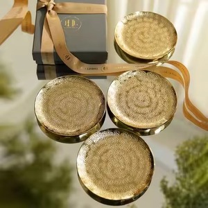 Elegante Juego de Posavasos Decorativos de Metal para Tazas de Té y Café, Decoración Elegante para Mesa de Comedor - Product Image 6