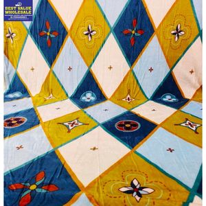 Luxury 1.2 KG Soft Warm <b>Winter</b> Polyester Flannel Raschel Single Bed Blanket for Single Beds - Product Image 1